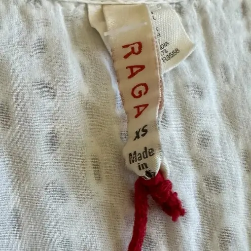 Raga Anthropologie Aviana WHite Eyelet Dress Maxi Cotton Size XS Women's NWOT