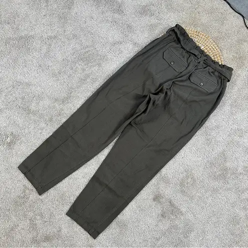 The Normal Brand Women’s Surplus Pants High Waisted Belted in Dusty Olive S Green