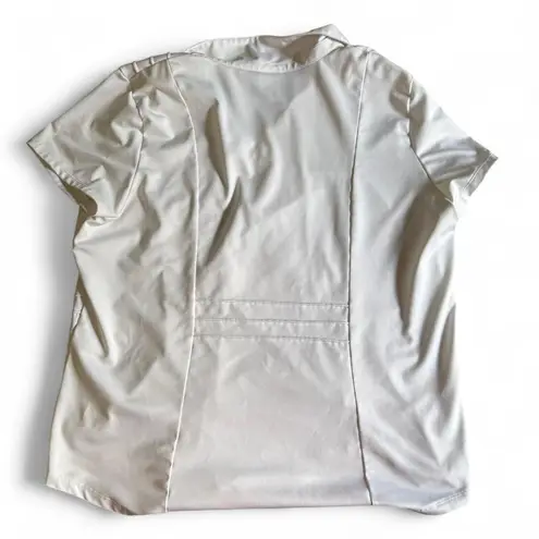 Chico's Zenergy Golf Polo Shirt Women's Size 3 (XL/16) White UPF Stretch