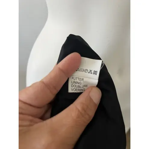 Vintage Cartoon Fashion Brown White Wool Blend Tweed Pencil Skirt Size 6 EU 42