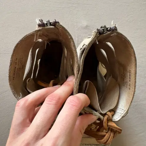 FREEBIRD by Steven Heaven Cutout Leather Mid Calf Boots