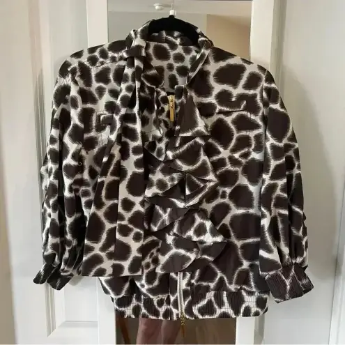 Roberto Cavalli 723  Zip Up Long Sleeve Jacket Size 44