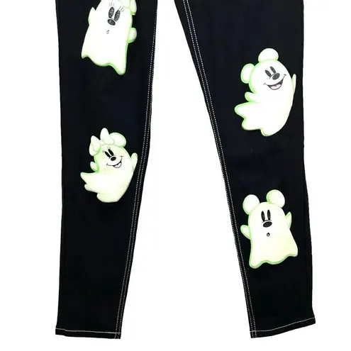 Her Universe Women’s Disney Glow In The Dark Ghost Mom Jeans Black Size 1 (XS)