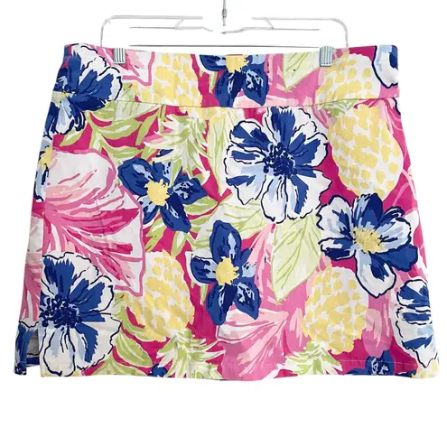 Rafaella Skort Golf Pull On Floral Print Athletic Skirt XXL Golfcore Active