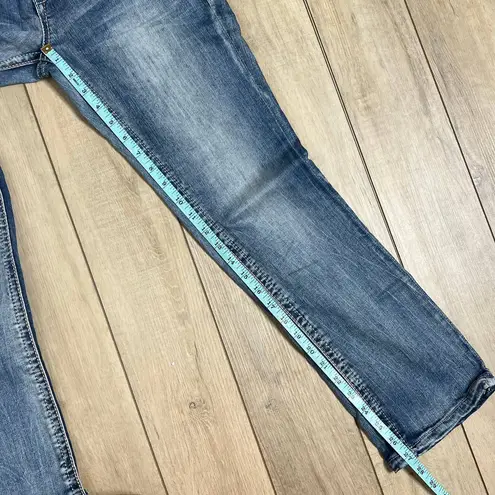 GRACE IN LA Jeans Straight Cropped Embellished Size 27