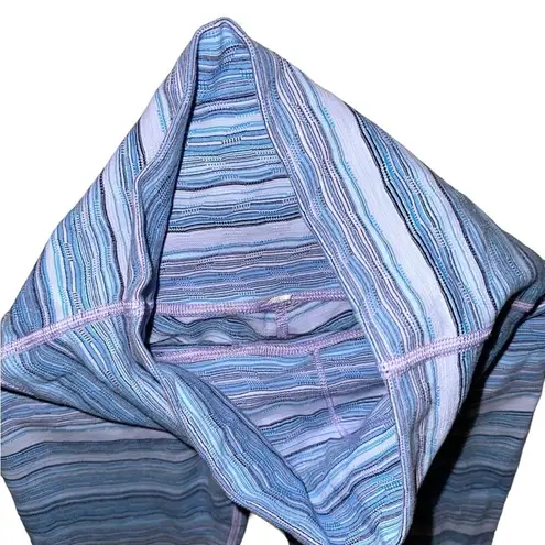 Lululemon  Wunder Under Hi-Rise Pant Size 4 in Wave Twist Lilac Caspian Blue
