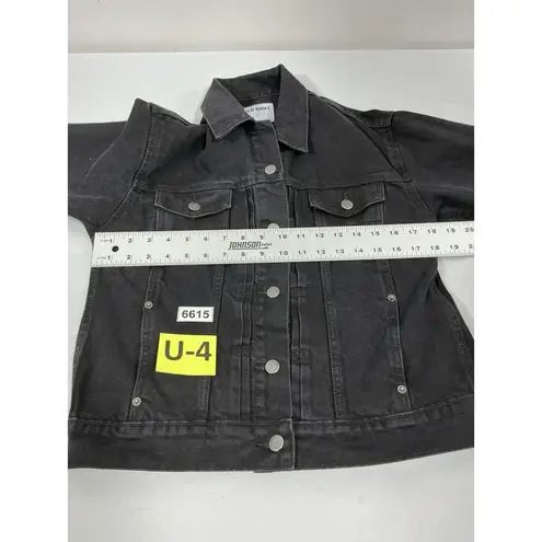 Old Navy Womans  Jean Jacket Small Black Excellent