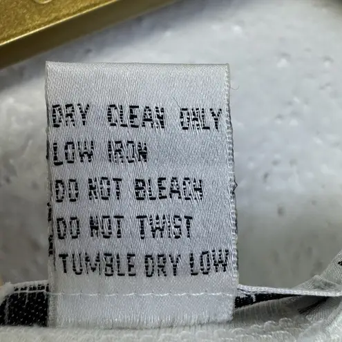 Feratelli Flower Applique Sleeveless Tank Top Size L White Pink Coquette Y2K 90s Size L