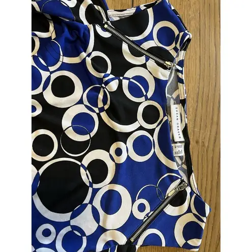 Susan Graver Susan Graver Blouse Women's Size XXS Colorful Geometric Stretchy Career Formal