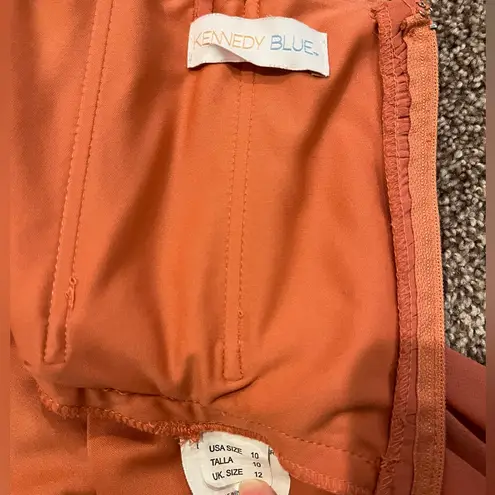 Kennedy Blue Coral/Orange Bridesmaids Dress Jeslyn Style