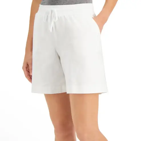 Karen Scott Petite Woven Knit Shorts