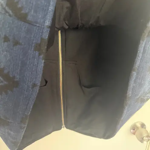 Powder River Outfitters Women’s Blue and Black Patterned Vest 2XL Size 2X