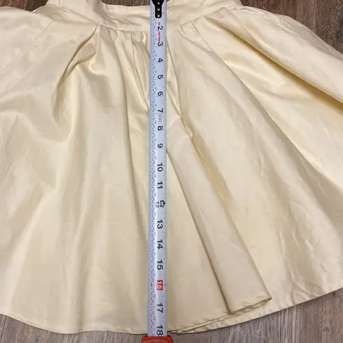 Lulus mini skater full skirt w/tulle layer - beige