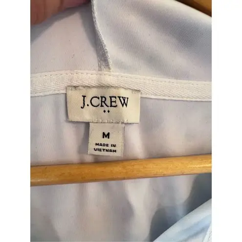 J. Crew Tie Dye Print Zip Front Active Hooded Sweatshirt Size Medium Blue