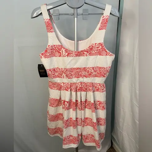 Want and Need red and white‎ striped tank dress size XL NWT