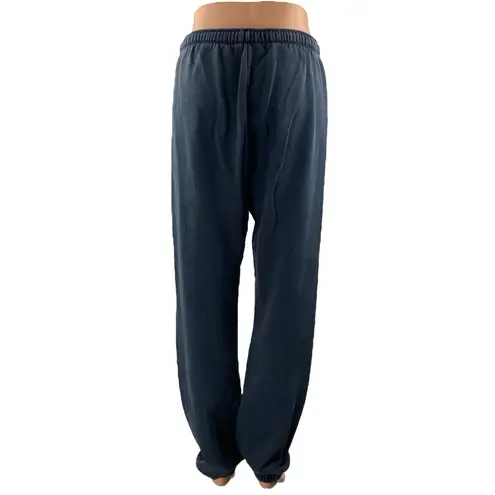 SOUL Women's Navy Blue Drawstring High Rise Athletic Jogger Sweat Pants Size S