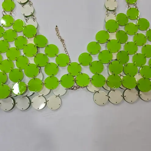 H:ours Diana Top in Neon Green