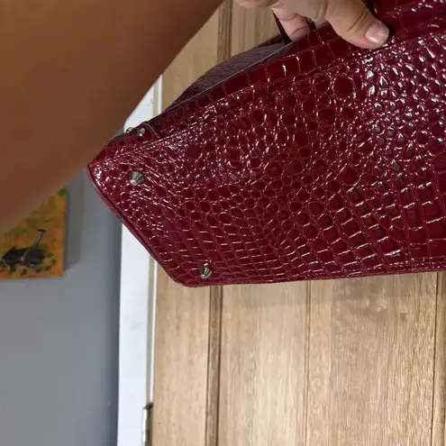 Kathy Van Zeeland Croco PVC Designer Handbag Carry On Luggage