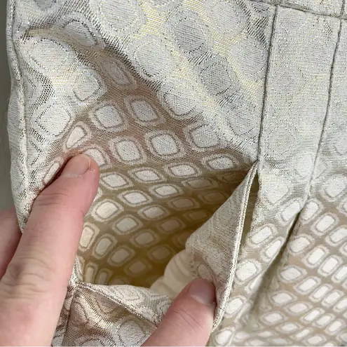 Dalia Womens 6 Gold Textured Sleeveless Dress Tailored Formal Classy Elegant