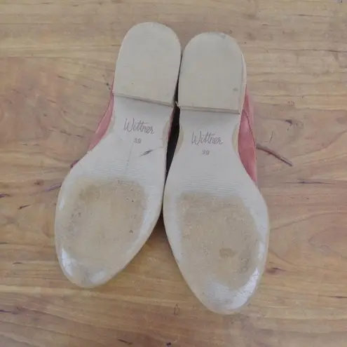 Wittner Suede Derby Ladies' Shoes Size 39 Red