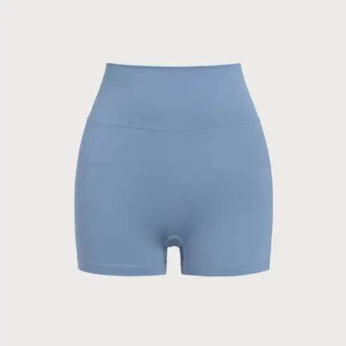 Berlook Activewear Light Blue Cut Out Shorts 3" Size M