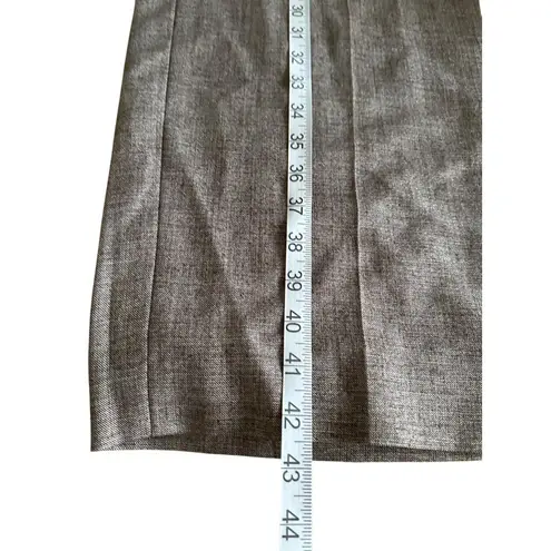 Lafayette 148 New York Womens Wool Blend Gray Wide-Leg Trousers Size 16 Office