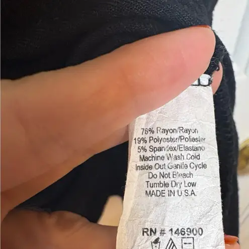 Wantable Black Oversized Dolman Tunic Top Elevated Basics Minimalist M Size M