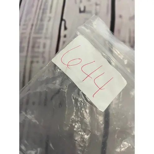 Aisew Button Front Shirt Womens L Pin Striped Long Sleeve Collared NEW Gray Size L