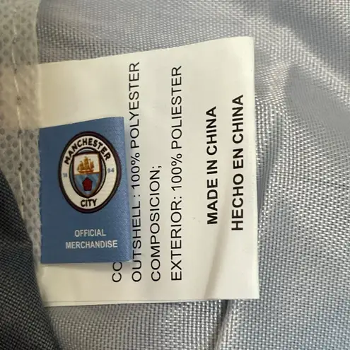 Manchester City 13x17" Drawstring Cinch Gym Bag Backpack Football Club Logo Blue