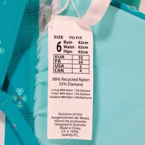 Seafolly NWT Inka Gypsy Action Back Tri Bikini Top