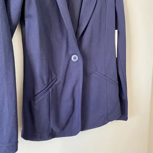 Caslon NWT Nordstrom Navy Blue Lightweight Blazer Jacket | XS