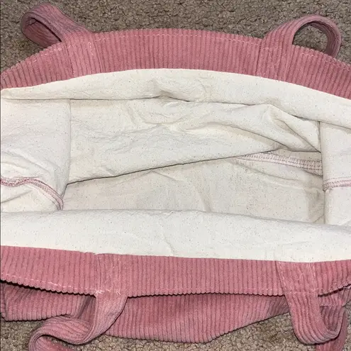 Sézane Sezane La Maille Pink Corduroy Tote Bag