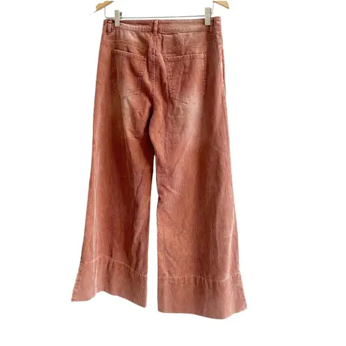So Me Boutique Mallory Wide Leg Corduroy Pants In Rust Size Large Boho NWT Brown