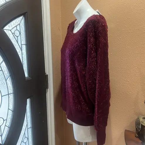 Nine West  burgundy pullover sweatshirt nwt