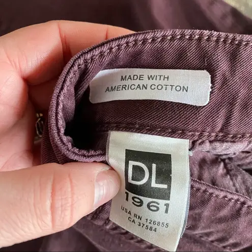 DL1961 Margaux Ankle Skinny Instasculpt Sangria Size 26