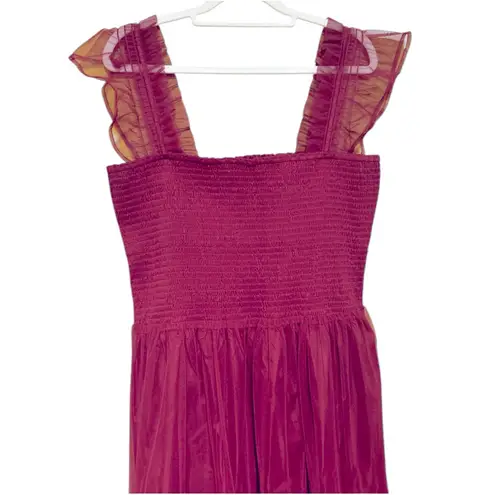 MELLODAY Nordstrom Raspberry Tulle maxi dress, size XL.