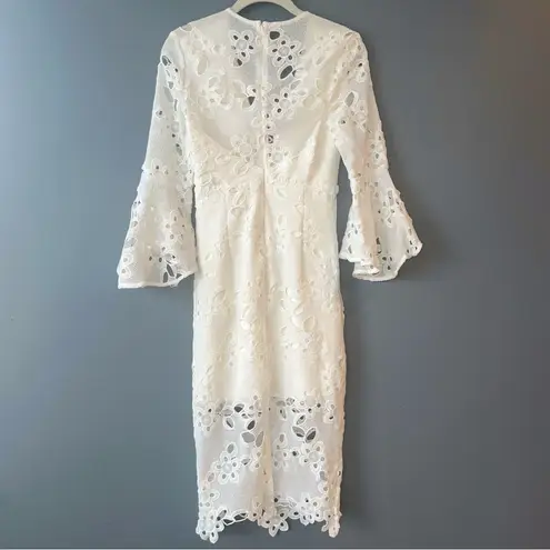 Bardot Indra Ivory Lace Sheath Dress