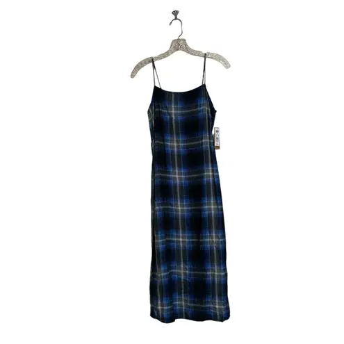 Vans NWT  camden check slip dress in blue XS - Image 9