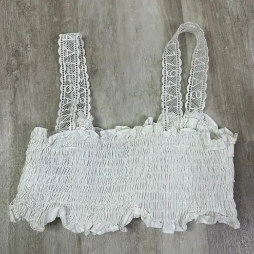 ALLSAINTS Alex Crop Top In White Size 4