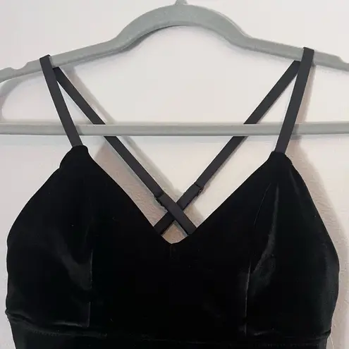 Beyond Yoga NEW Velvet VIP Long Line Adjustable Strap Sports Bra Black XS