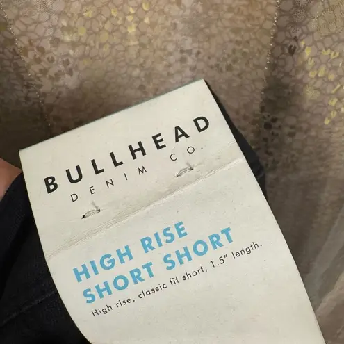 Vintage 2000s Bullhead Denim Black High Rise Pull On Short Shorts 9 NWT Size undefined