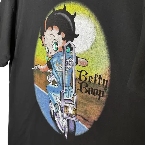 Betty Boop Wild Child Motorcycle Biker Short Sleeve Graphic T-Shirt Size XL Tee