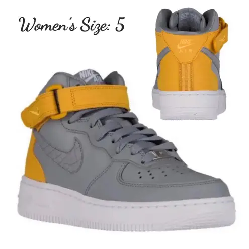 Nike Women's Air Force 1 '07 Mid Basketball Sneakers Stealth Size: 5