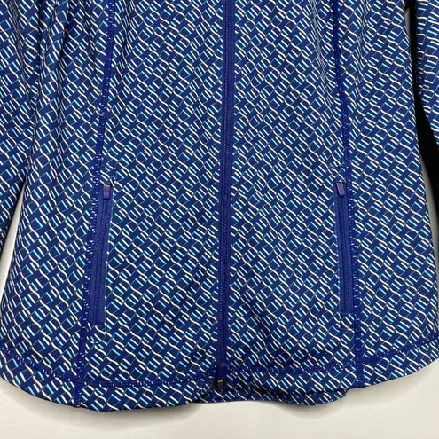 J. McLaughlin Billie Jacket Womens Small Blue Ripple Weave Active Gym Weekend