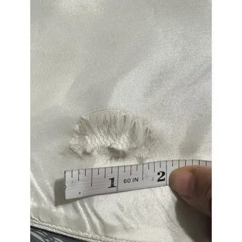 Carmen Marc Valvo Infusion Mikado High Lo Halter Dress Champagne White 6 NWT