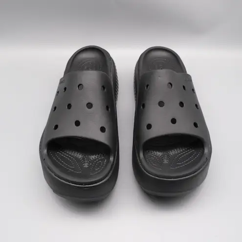 Crocs  Stomp Slides M 9 W 11 - 2” Clog‎ Black New Without Box