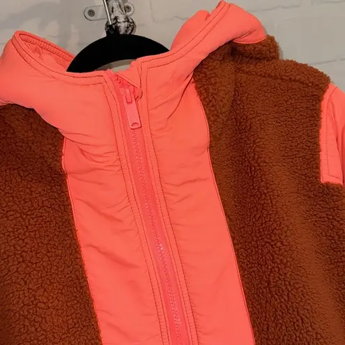 Free People popover Movement Lead the Pack Pullover small neon coral NWOT Orange