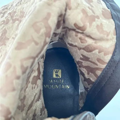 White Mountain Brown Suede Knee High Boots Women’s