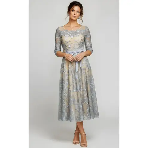 BHLDN Linden Lace Dress, Blue, 0 (US)