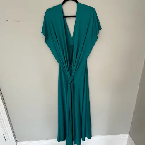 Convertible Infinity Dress Teal Multi Way Wrap Maxi One Size Green Size undefined